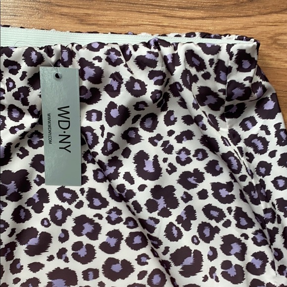 WD.NY pink leopard satin maxi skirt, M - Picture 4 of 7